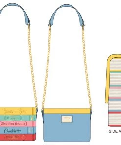 LOUNGEFLY DISNEY Disney Princess Books Classics Crossbody Bag
