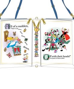 LOUNGEFLY PRE ORDER LOUNGEFLY DISNEY Alice In Wonderland Book Convertible Crossbody Bag