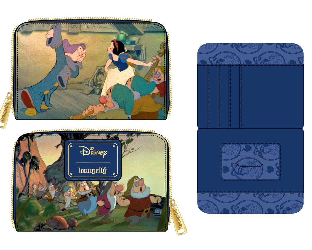 LOUNGEFLY DISNEY Snow White Scenes Zip Around Wallet LOUNGEFLY PRE ORDER