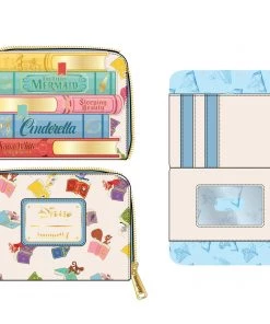 LOUNGEFLY PRE ORDER LOUNGEFLY DISNEY Princess Books Classics Zip Around Wallet