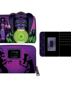 LOUNGEFLY DISNEY The Princess And The Frog Dr. Facilier Glow In The Dark Zip Around Wallet LOUNGEFLY PRE ORDER