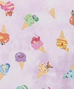 LOUNGEFLY POKEMON ICE CREAM ACID WASH DENIM MINI BACKPACK