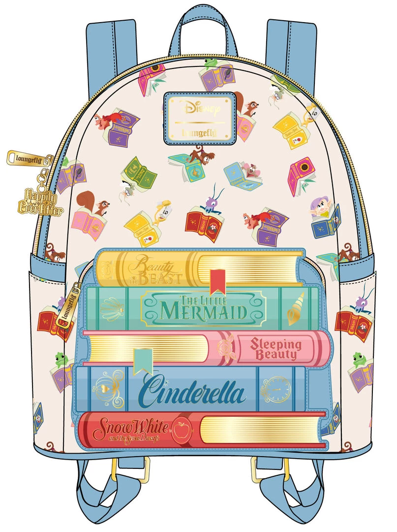 LOUNGEFLY DISNEY Princess Books Classics Mini Backpack LOUNGEFLY PRE ORDER