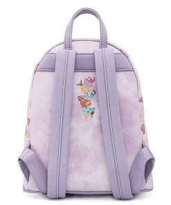 LOUNGEFLY POKEMON ICE CREAM ACID WASH DENIM MINI BACKPACK