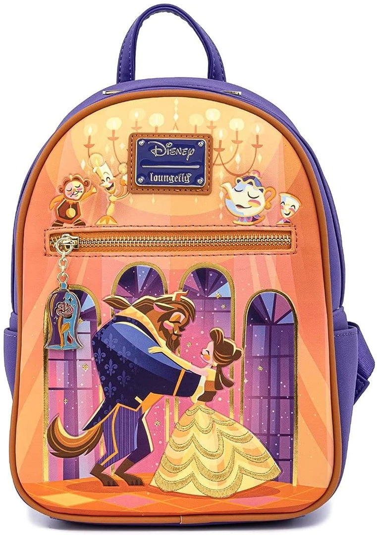 LOUNGEFLY DISNEY BEAUTY AND THE BEAST BALLROOM SCENE MINI BACKPACK