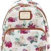 LOUNGEFLY DISNEY PRINCESS FLORAL MINI BACKPACK