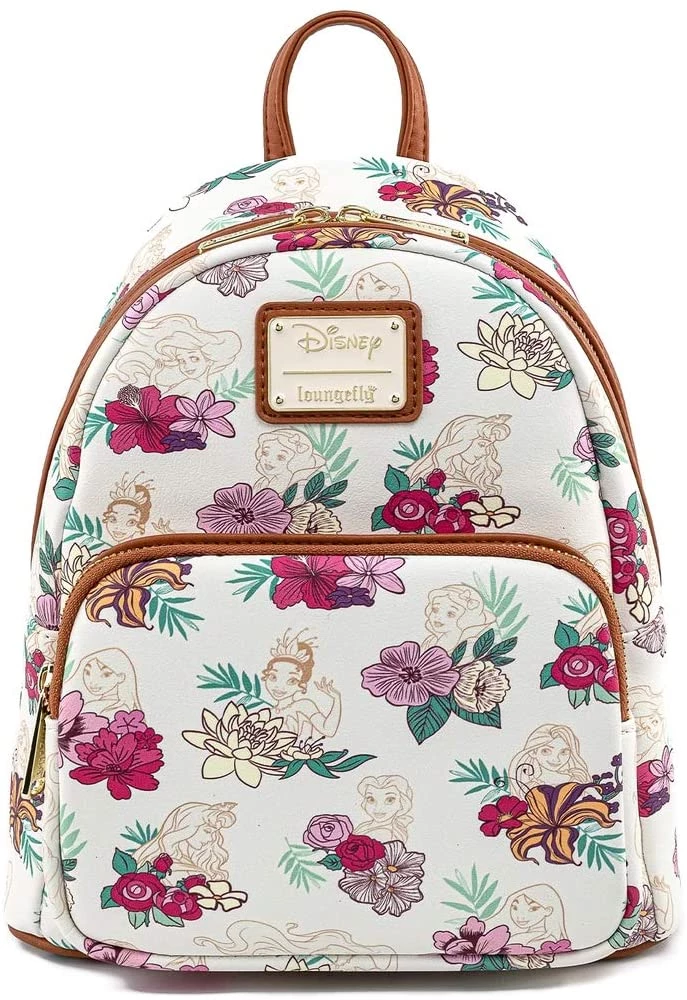 LOUNGEFLY DISNEY PRINCESS FLORAL MINI BACKPACK