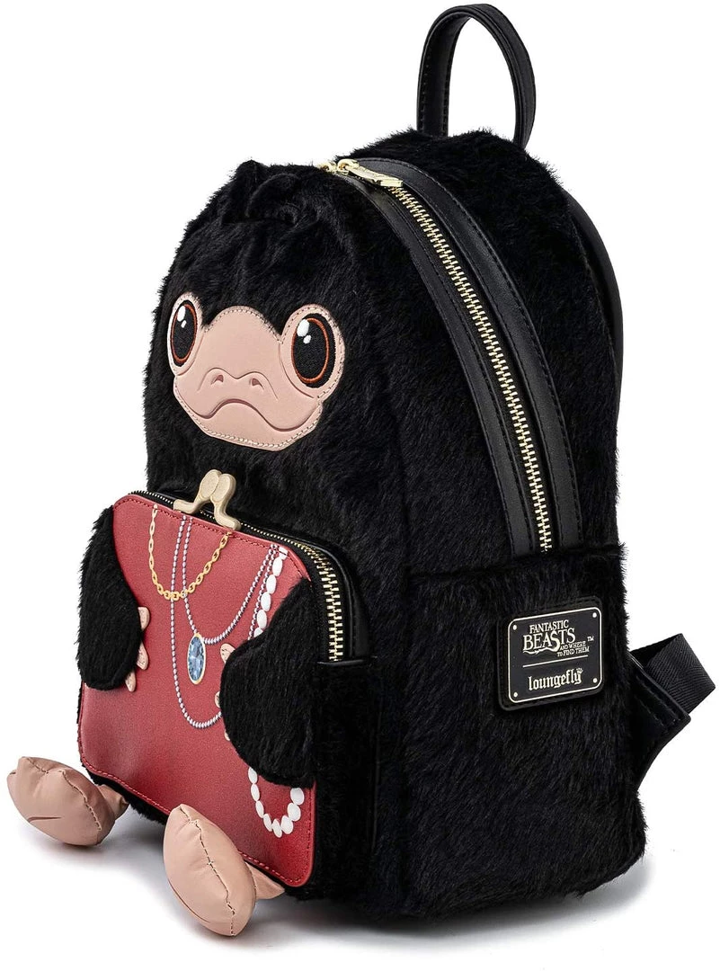 LOUNGEFLY HARRY POTTER FANTASTIC BEASTS NIFFLER PLUSH MINI BACKPACK