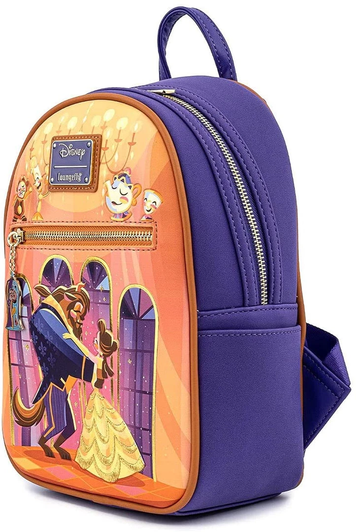 LOUNGEFLY DISNEY BEAUTY AND THE BEAST BALLROOM SCENE MINI BACKPACK