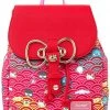 LOUNGEFLY SANRIO 60TH ANNIVERSARY GOLD BOW AOP MINI BACKPACK