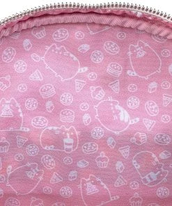 LOUNGEFLY PUSHEEN SNACKS AOP MINI BACKPACK