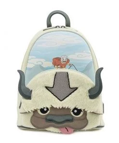 LOUNGEFLY NICKELODEON AVATAR AANG APPA COSPLAY PLUSH MINI BACKPACK