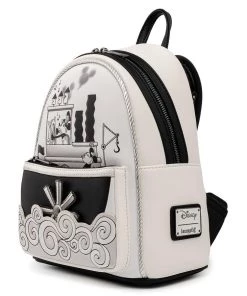LOUNGEFLY DISNEY STEAMBOAT WILLIE MUSIC CRUISE MINI BACKPACK