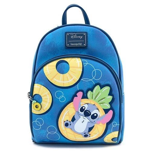 LOUNGEFLY DISNEY LILO & STITCH PINEAPPLE FLOATY MINI BACKPACK