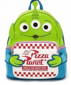 LOUNGEFLY DISNEY PIXAR TOY STORY ALIEN PIZZA BOX MINI BACKPACK