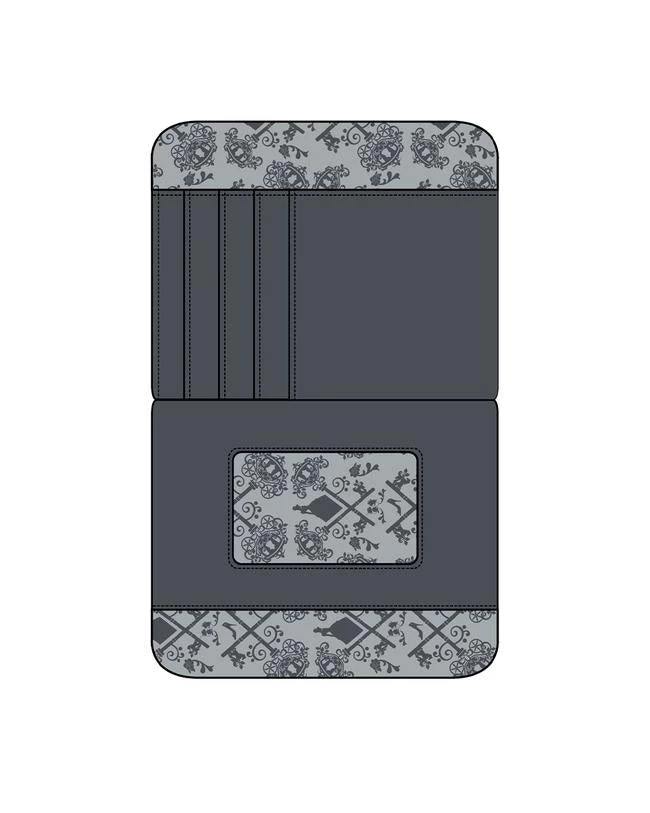 LOUNGEFLY SALE! LOUNGEFLY DISNEY CINDERELLA EVIL STEPMOTHER AND STEPSISTERS VILLAINS SCENE ZIP AROUND WALLET