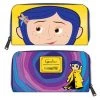 LOUNGEFLY HORROR LOUNGEFLY LAIKA CORALINE RAINCOAT COSPLAY ZIP AROUND WALLET