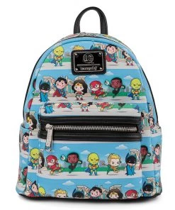 LOUNGEFLY DC COMICS SUPERHEROES CHIBI MINI BACKPACK