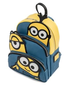 LOUNGEFLY MINIONS TRIPLE MINION BELLO MINI BACKPACK