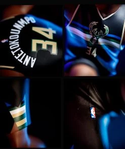 SMALL STARS 2022 SMALL-STARS NBA GIANNIS ANTETOKOUNMPO 12" FIGURE BLACK JERSEY W/WILSON BALL LIMITED TO 500