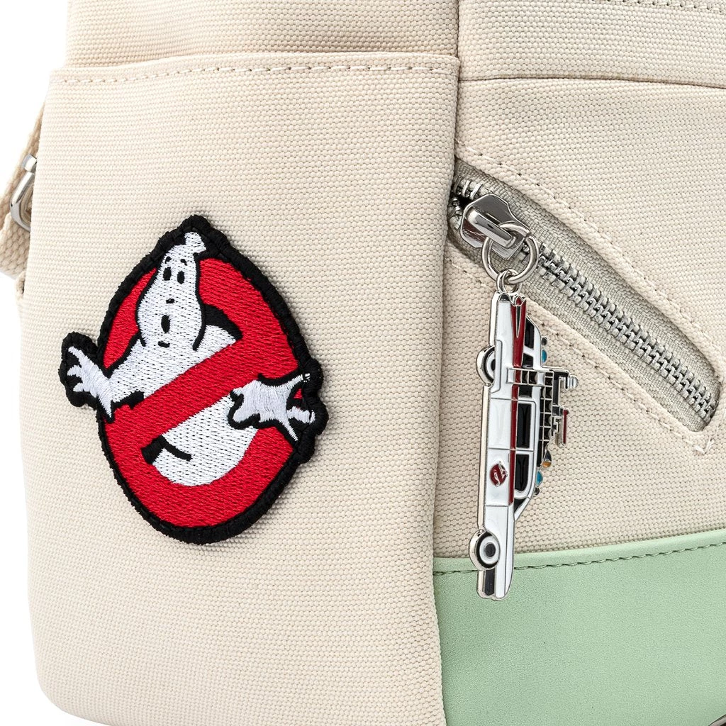 LOUNGEFLY GHOSTBUSTERS VENKMAN COSPLAY SQUARE CANVAS MINI BACKPACK