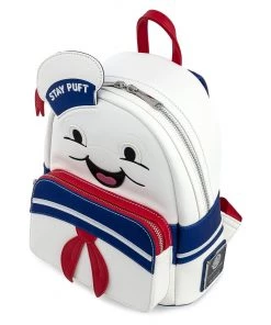 LOUNGEFLY GHOSTBUSTERS STAY PUFT MARSHMALLOW MAN COSPLAY MINI BACKPACK