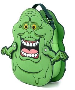 LOUNGEFLY GHOSTBUSTERS SLIMER FIGURAL CONVERTIBLE MINI BACKPACK