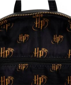 LOUNGEFLY Harry Potter Trilogy Triple Pocket Mini Backpack LOUNGEFLY MOVIE