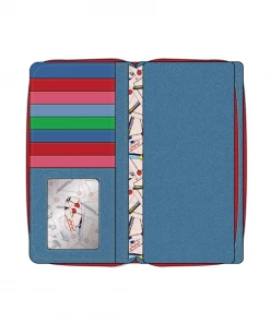 LOUNGEFLY CHILD'S PLAY CHUCKY COSPLAY ZIP AROUND WALLET