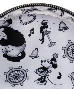 LOUNGEFLY DISNEY STEAMBOAT WILLIE MUSIC CRUISE MINI BACKPACK