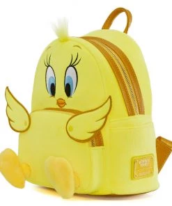 LOUNGEFLY WARNER BROS Tweety 80th Anniversary Plush Cosplay Mini Backpack