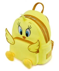 LOUNGEFLY WARNER BROS Tweety 80th Anniversary Plush Cosplay Mini Backpack