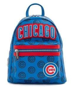 LOUNGEFLY MLB CHICAGO CUBS LOGO MINI BACKPACK
