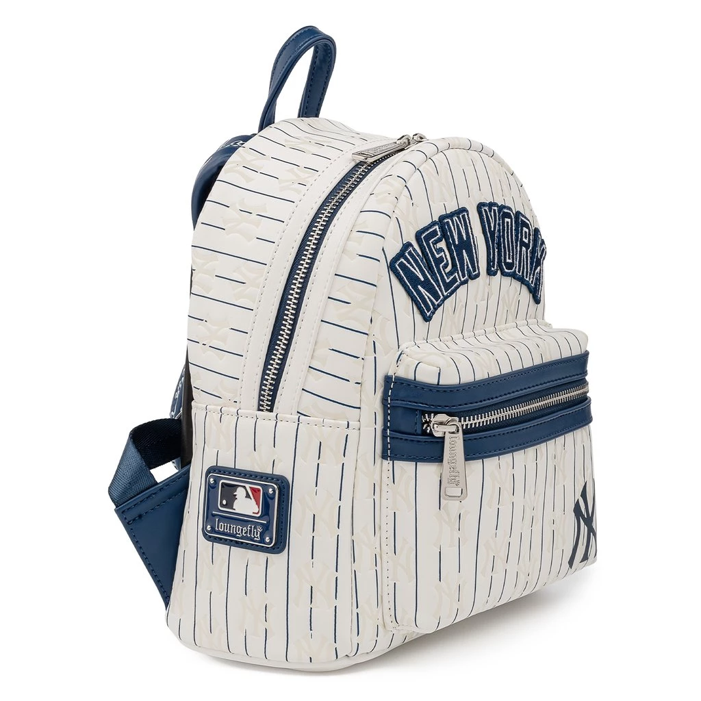 LOUNGEFLY MLB NEW YORK YANKEES PINSTRIPES MINI BACKPACK
