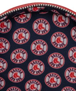 LOUNGEFLY MLB BOSTON RED SOX LOGO MINI BACKPACK