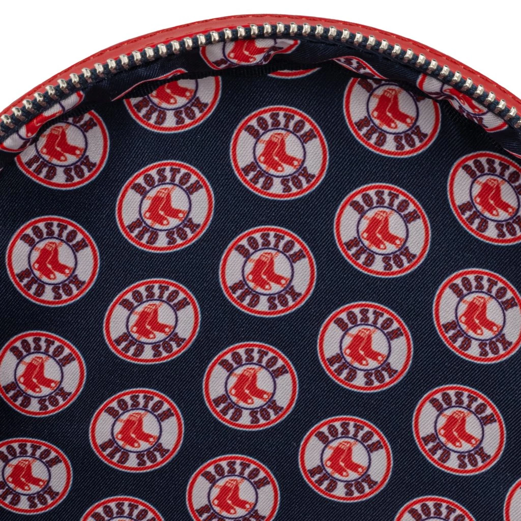 LOUNGEFLY MLB BOSTON RED SOX LOGO MINI BACKPACK