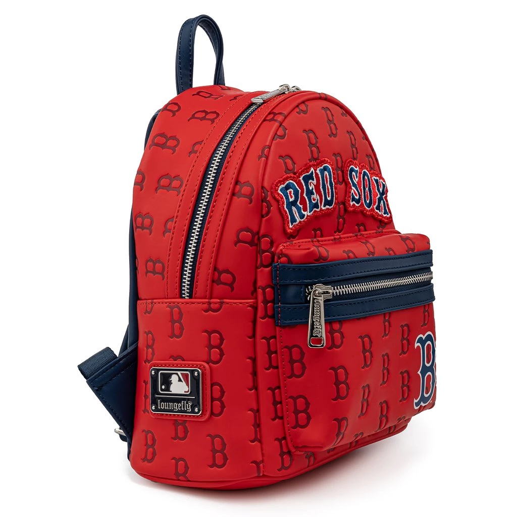 LOUNGEFLY MLB BOSTON RED SOX LOGO MINI BACKPACK