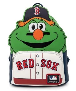 LOUNGEFLY MLB BOSTON RED SOX WALLY THE GREEN MONSTER COSPLAY MINI BACKPACK