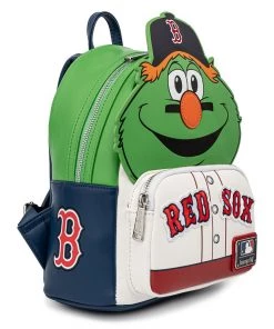 LOUNGEFLY MLB BOSTON RED SOX WALLY THE GREEN MONSTER COSPLAY MINI BACKPACK