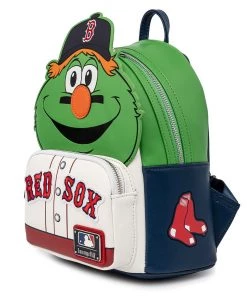 LOUNGEFLY MLB BOSTON RED SOX WALLY THE GREEN MONSTER COSPLAY MINI BACKPACK