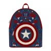 LOUNGEFLY MARVEL CAPTAIN AMERICA 80TH ANNIVERSARY FLORAL SHIELD MINI BACKPACK