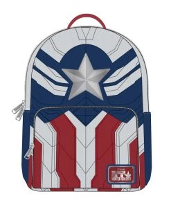LOUNGEFLY MARVEL Falcon Captain America Cosplay Mini Backpack