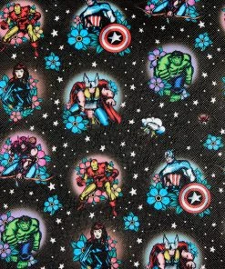 LOUNGEFLY DISNEY Avengers Floral Tattoo Mini Backpack LOUNGEFLY PRE ORDER