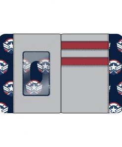 LOUNGEFLY MARVEL Falcon Captain America Cosplay Zip Around Wallet