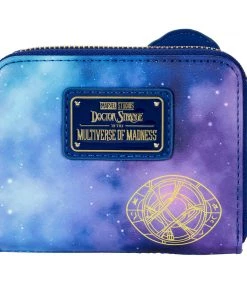 LOUNGEFLY DISNEY MARVEL Doctor Strange Glow In The Dark Zip Around Wallet