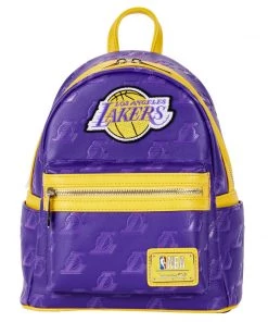 LOUNGEFLY NBA Los Angeles Lakers Logo Mini Backpack