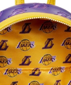 LOUNGEFLY NBA Los Angeles Lakers Logo Mini Backpack