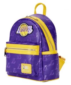 LOUNGEFLY NBA Los Angeles Lakers Logo Mini Backpack