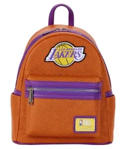 LOUNGEFLY SPORTS LOUNGEFLY NBA Los Angeles Lakers Basketball Logo Mini Backpack