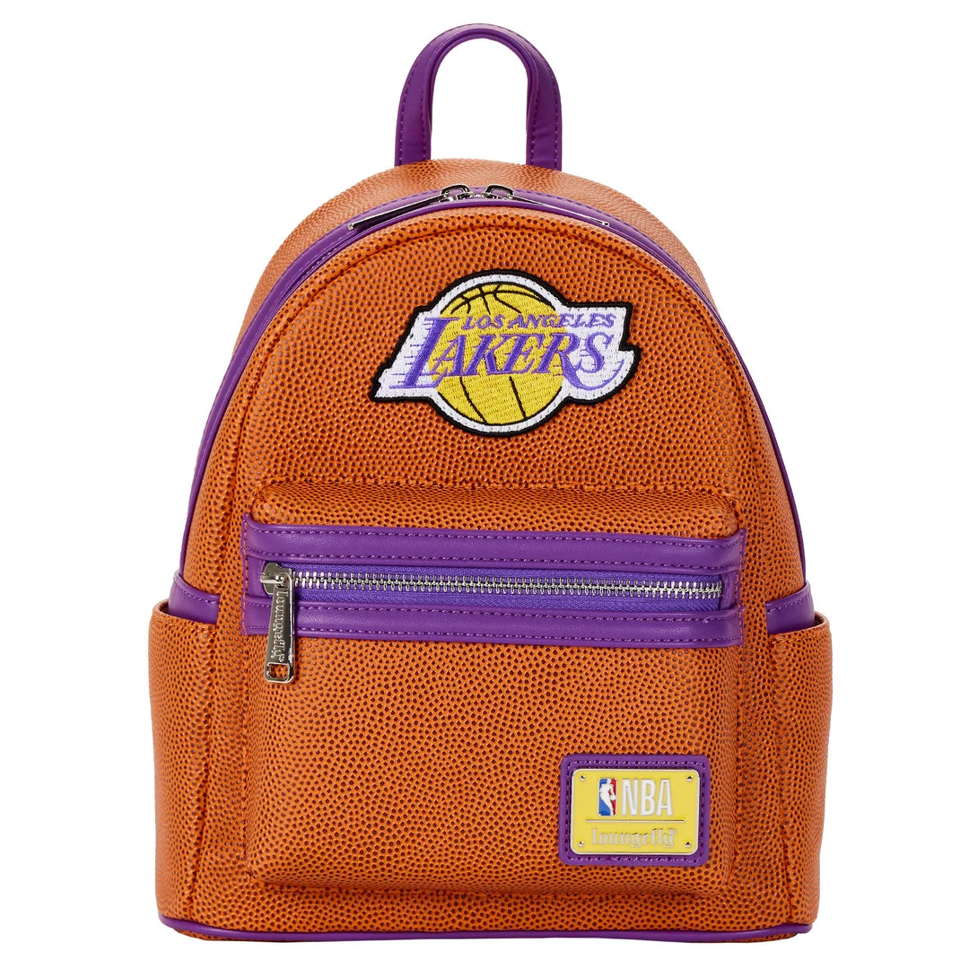 LOUNGEFLY SPORTS LOUNGEFLY NBA Los Angeles Lakers Basketball Logo Mini Backpack